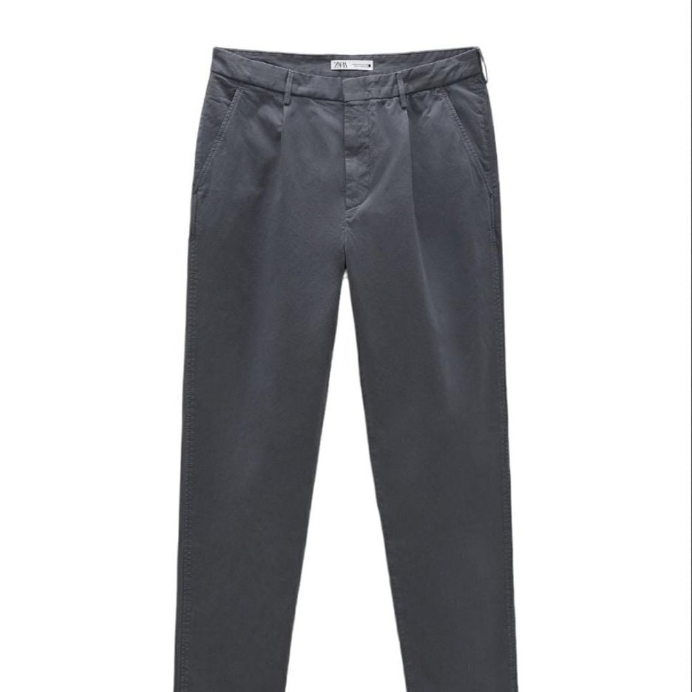 ZARA PINTUCK TROUSERS BLACK SIZE 30 6917/445/431